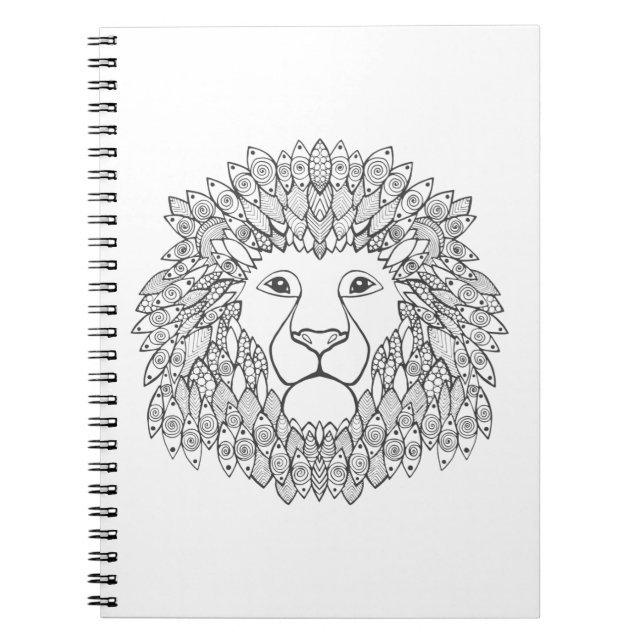Inspired Lion Head Notebook (Front)