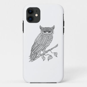 Inspired Magic Owl Sitting On Branch iPhone 11 Case