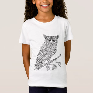 Inspired Magic Owl Sitting On Branch T-Shirt