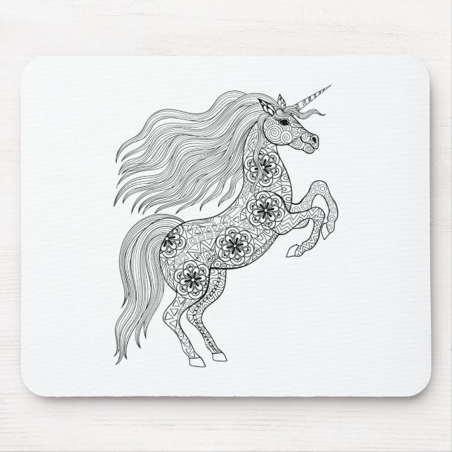Inspired Magic Unicorn Mouse Mat (Front)