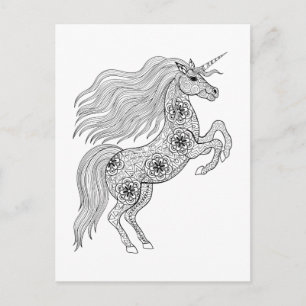 Inspired Magic Unicorn Postcard