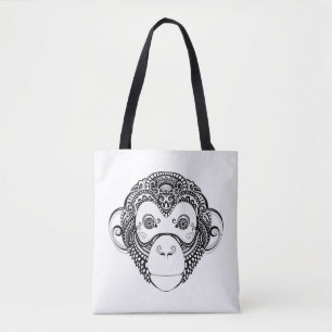 Inspired Monkey Design 2 Tote Bag
