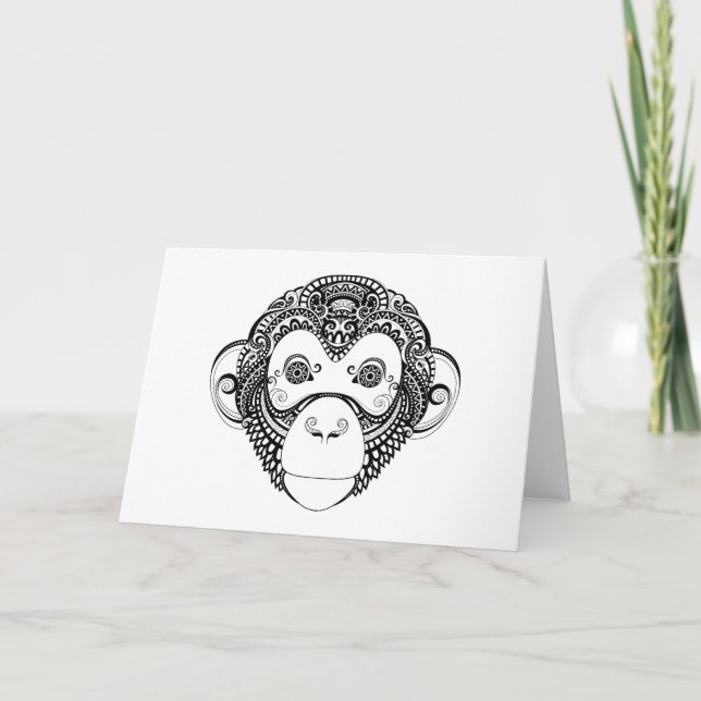 Inspired Monkey Design Card (Front)