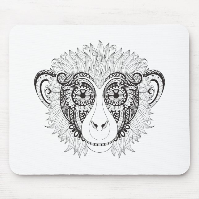 Inspired Monkey Mouse Mat (Front)