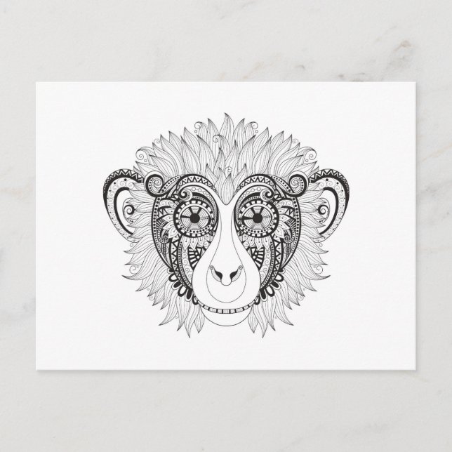 Inspired Monkey Postcard (Front)
