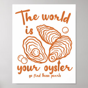 Inspired Motivation Ocean The World Is That Your O Poster