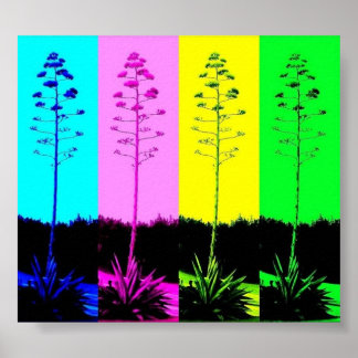   Inspired Muli-Coloured Blooms Poster