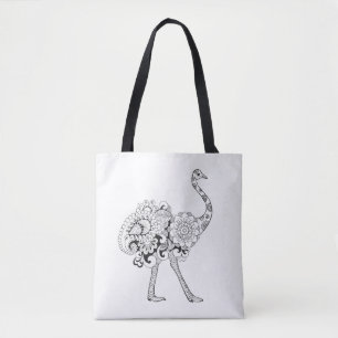 Inspired Ostrich 2 Tote Bag