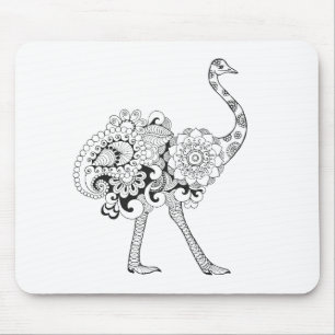 Inspired Ostrich Mouse Mat