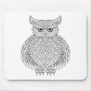 Inspired Owl Bird Totem Mouse Mat