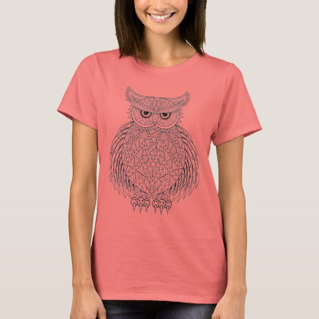 Inspired Owl Bird Totem T-Shirt (Front)