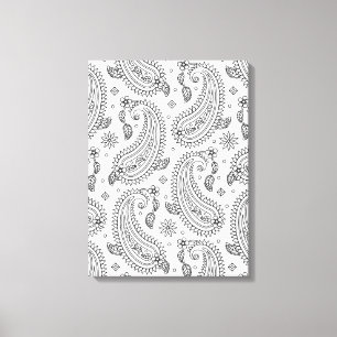 Inspired Paisley Design 6 Canvas Print