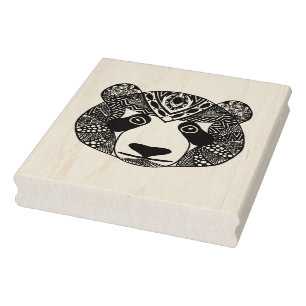 Inspired Panda Rubber Stamp