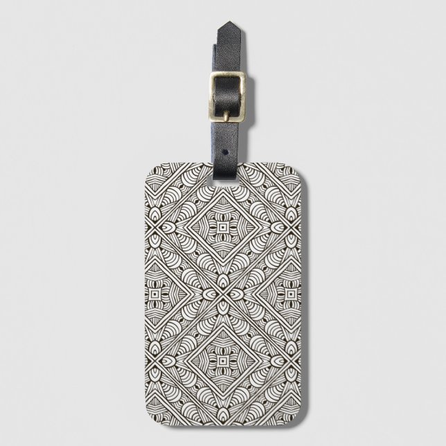 Inspired Pattern Luggage Tag (Front Vertical)