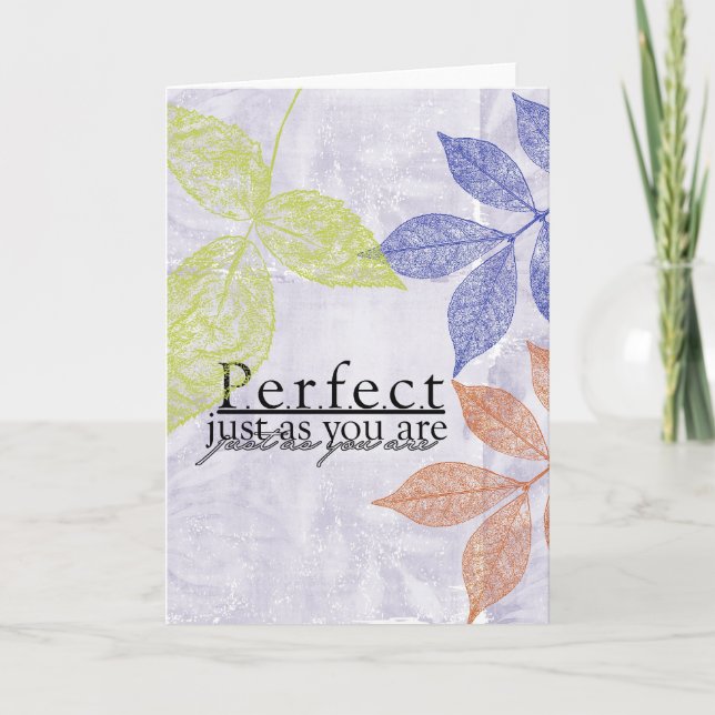 Inspired Perfect Leaves Card (Front)