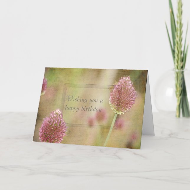 Inspired Pink Floral Card (Front)