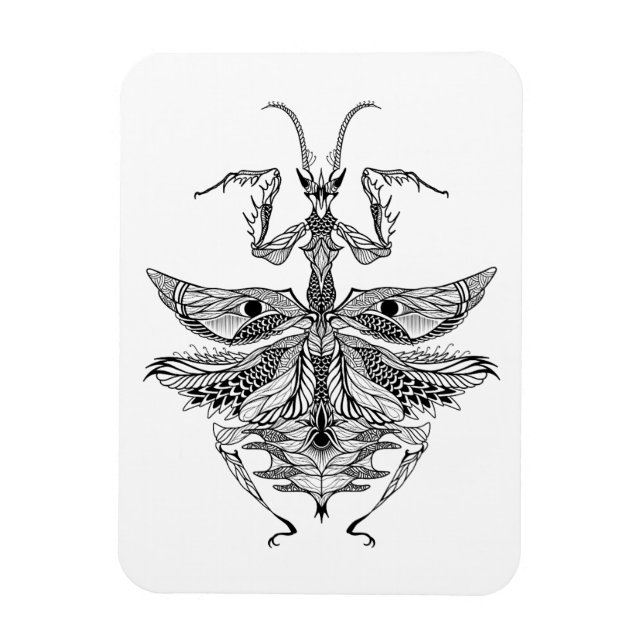 Inspired Praying Mantis Magnet (Vertical)