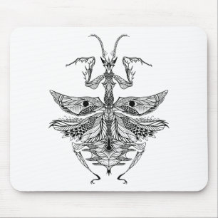 Inspired Praying Mantis Mouse Mat