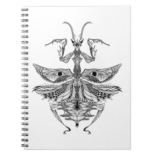 Inspired Praying Mantis Notebook
