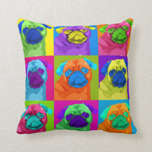 Inspired Pug Pillow
