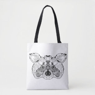 Inspired Racoon 2 Tote Bag