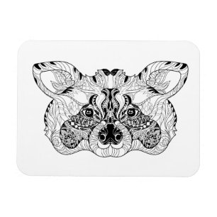 Inspired Racoon Magnet