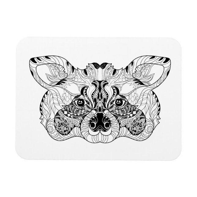 Inspired Racoon Magnet (Horizontal)