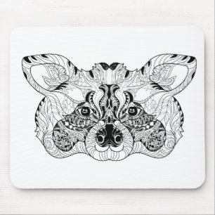Inspired Racoon Mouse Mat