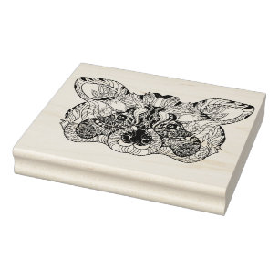 Inspired Racoon Rubber Stamp