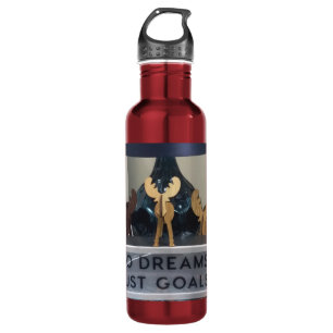 Inspired Reindeer Dreams: A Motivational Holiday 710 Ml Water Bottle