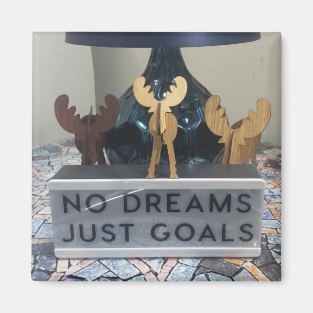 Inspired Reindeer Dreams: A Motivational Holiday Magnet (Front)
