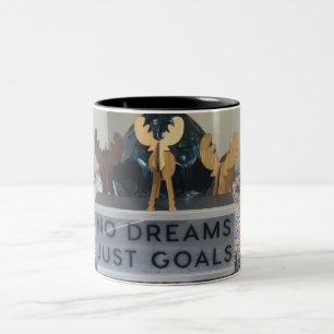 Inspired Reindeer Dreams: A Motivational Holiday Two-Tone Coffee Mug