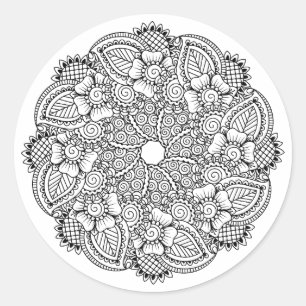 Inspired Round Design Classic Round Sticker