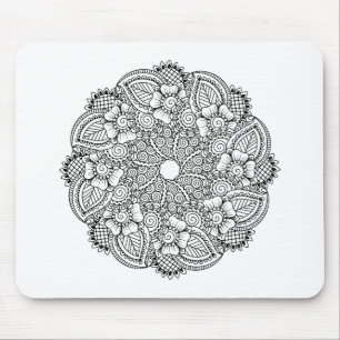 Inspired Round Design Mouse Mat