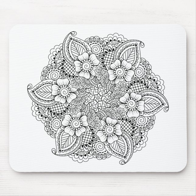 Inspired Round Element Mouse Mat (Front)