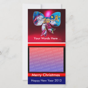 INSPIRED SANTA CHRISTMAS BOW HOLIDAY CARD