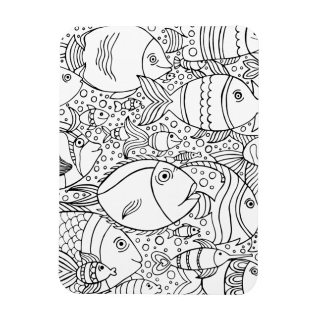 Inspired School Of Fish Magnet (Vertical)