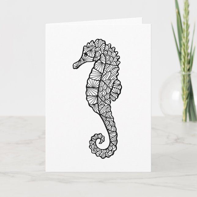 Inspired Sea Horse Card (Front)