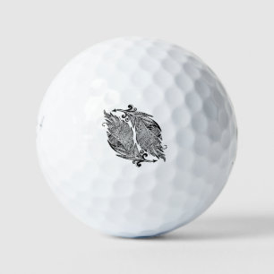Inspired Sketch Of Feathers Golf Balls
