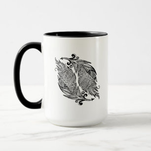 Inspired Sketch Of Feathers Mug