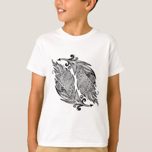 Inspired Sketch Of Feathers T-Shirt