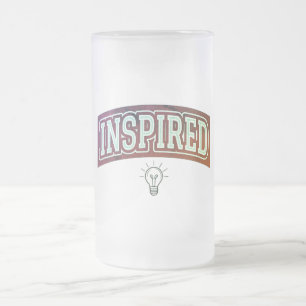 "Inspired Spark" Frosted Glass Mug
