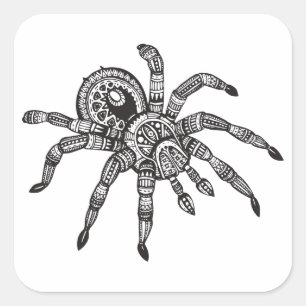 Inspired Spider Square Sticker
