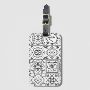 Inspired Talavera Pattern Luggage Tag
