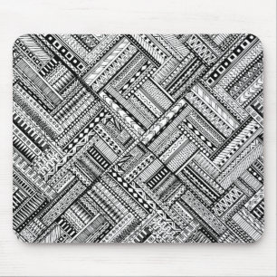 Inspired Tribal Art Pattern Mouse Mat