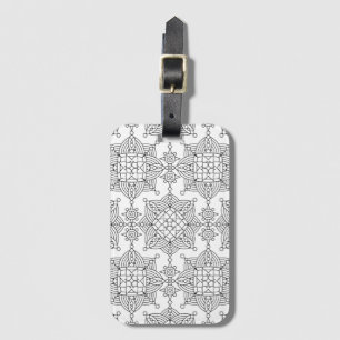 Inspired Tribal Artsy Pattern Luggage Tag