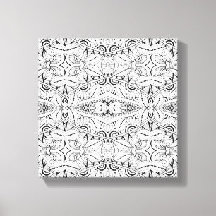 Inspired Tribal Design 6 Canvas Print