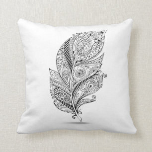 Inspired Tribal Feather Cushion