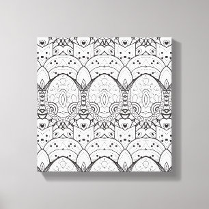 Inspired Tribal Illustration 6 Canvas Print