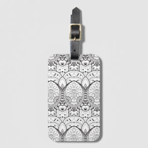 Inspired Tribal Illustration Luggage Tag